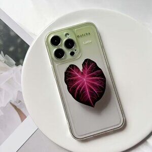 Leaf Phone Holder Stand 360°Rotating With Hand Grip Handle